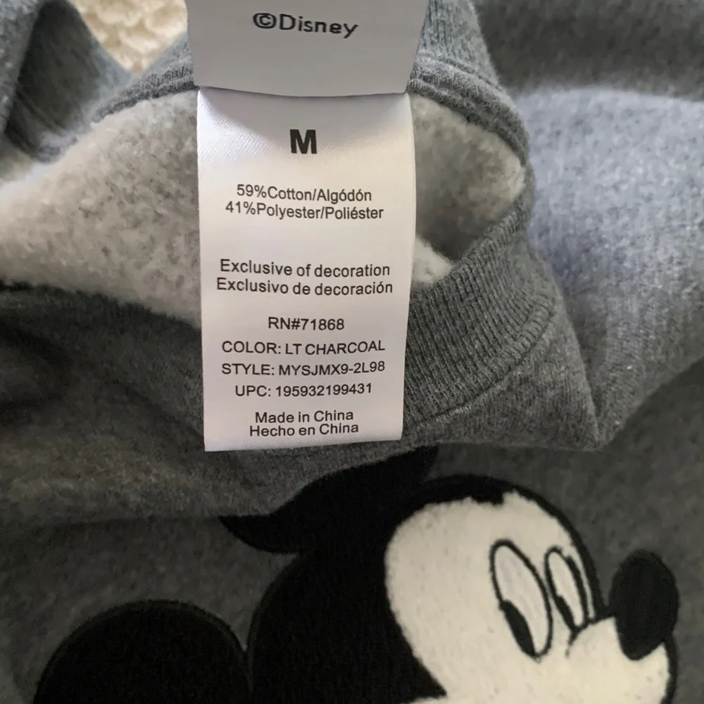 Disney Charcoal Mickey Mouse Sweatshirt - Picture 8 of 8